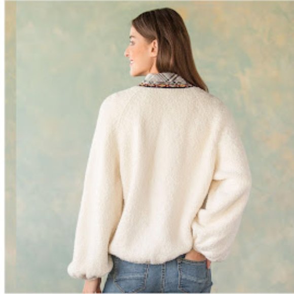 SOLD: Free People Aztec SW Boho Embroidered Two Faced Sold Out Online Oversized - Picture 12 of 16